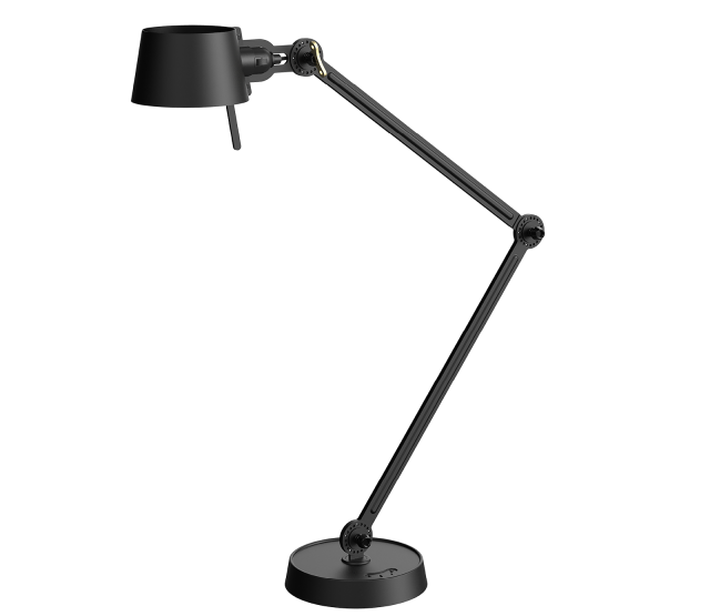 Bolt Desk 2Arm Foot Smokey Black